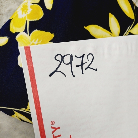 Alyx Yellow & Blue Floral Sleeveless Boat Neck Flared Mini Dress 2972 - Picture 9 of 9